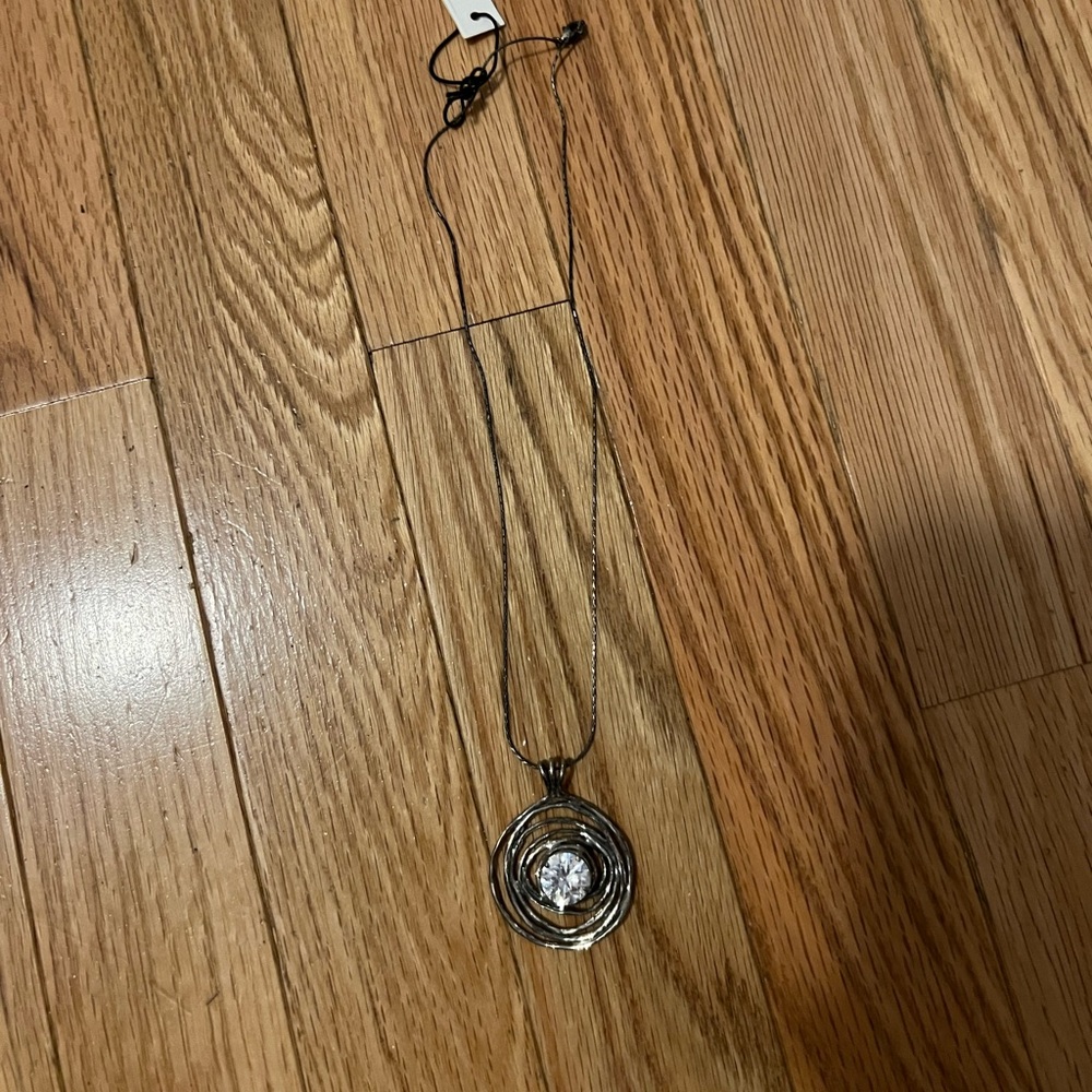 Sterling Silver Necklace w/ Diamond